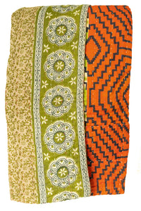 Grateful Large Kantha Throw Blanket
