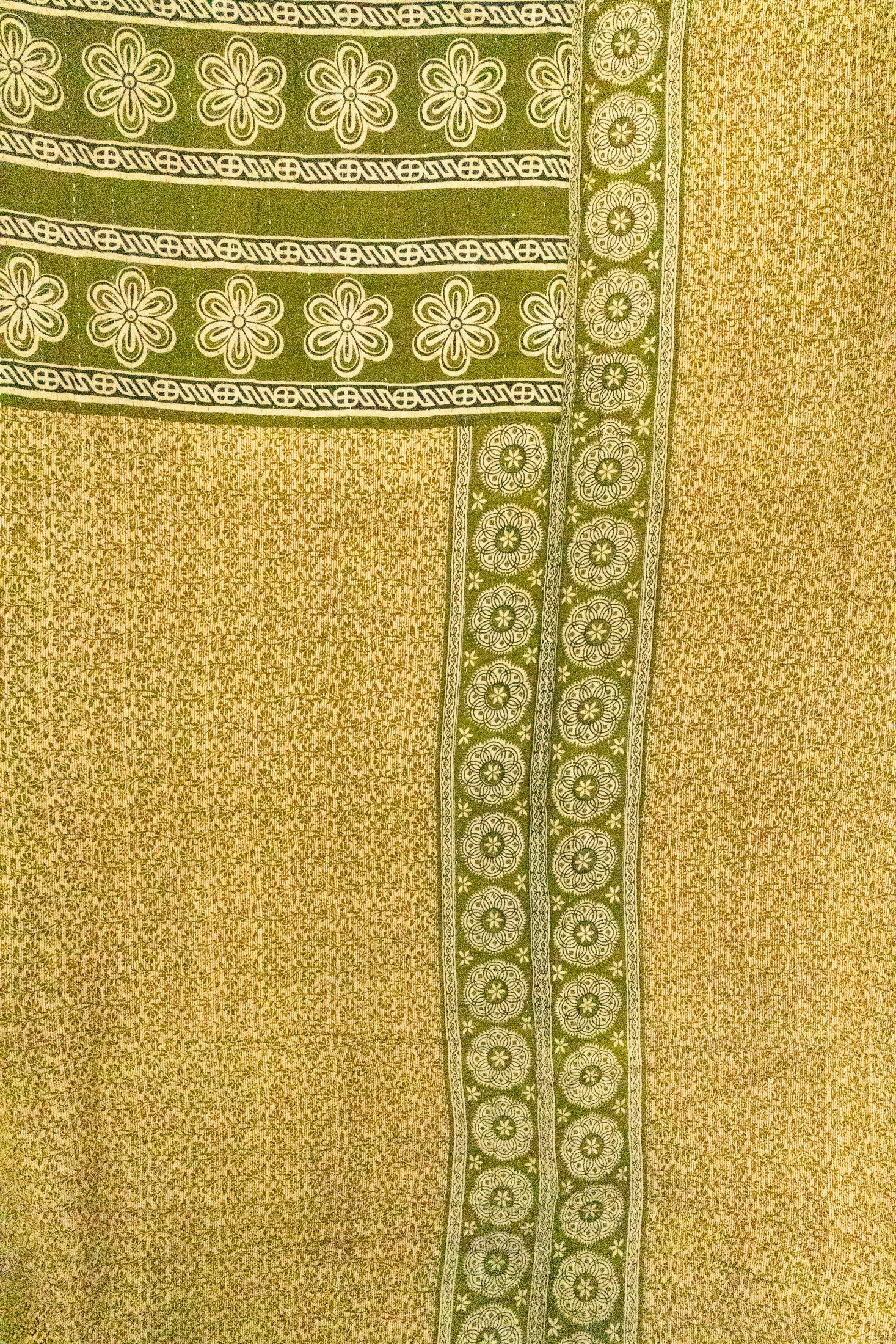Grateful Large Kantha Throw Blanket
