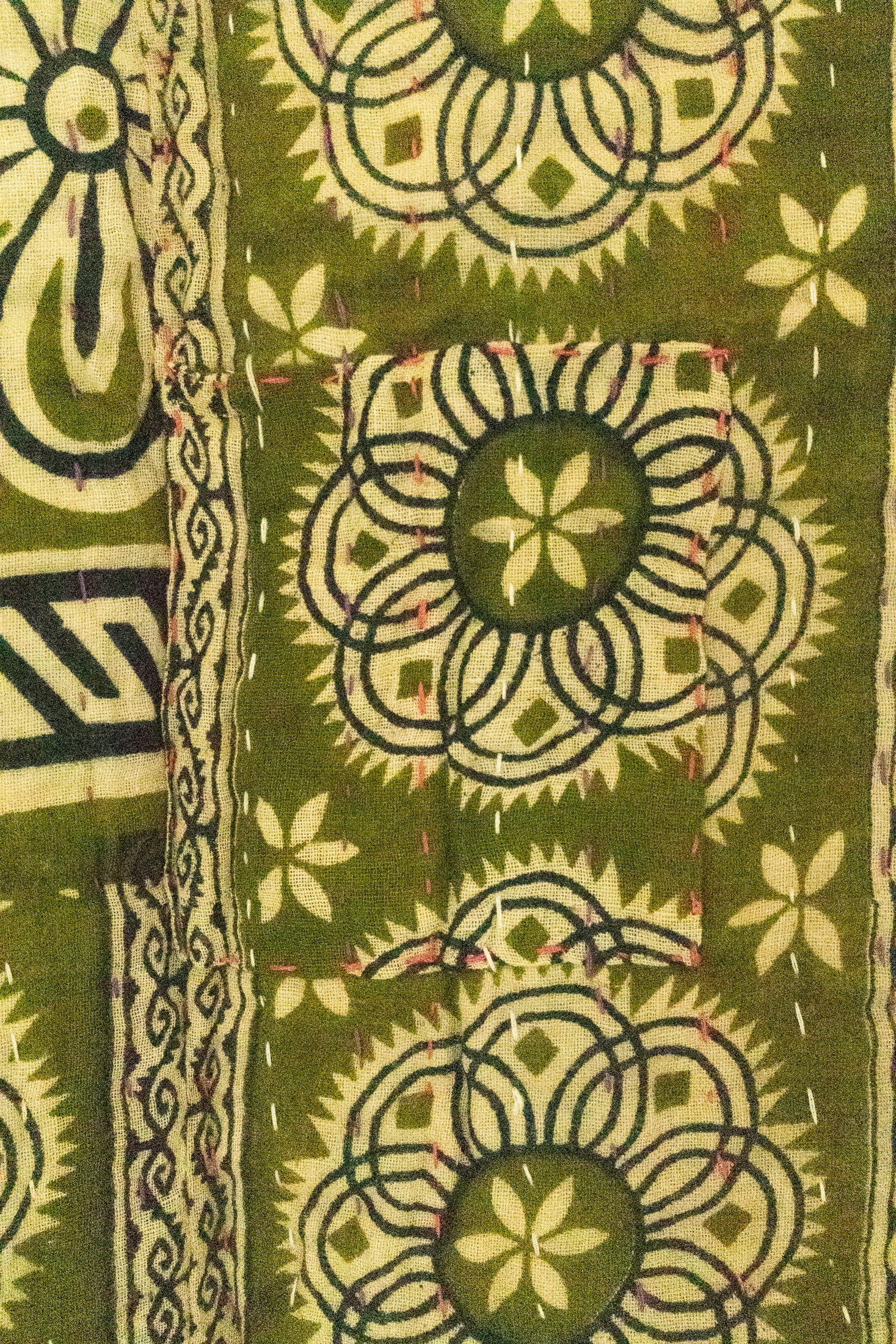 Grateful Large Kantha Throw Blanket