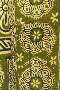 Grateful Large Kantha Throw Blanket
