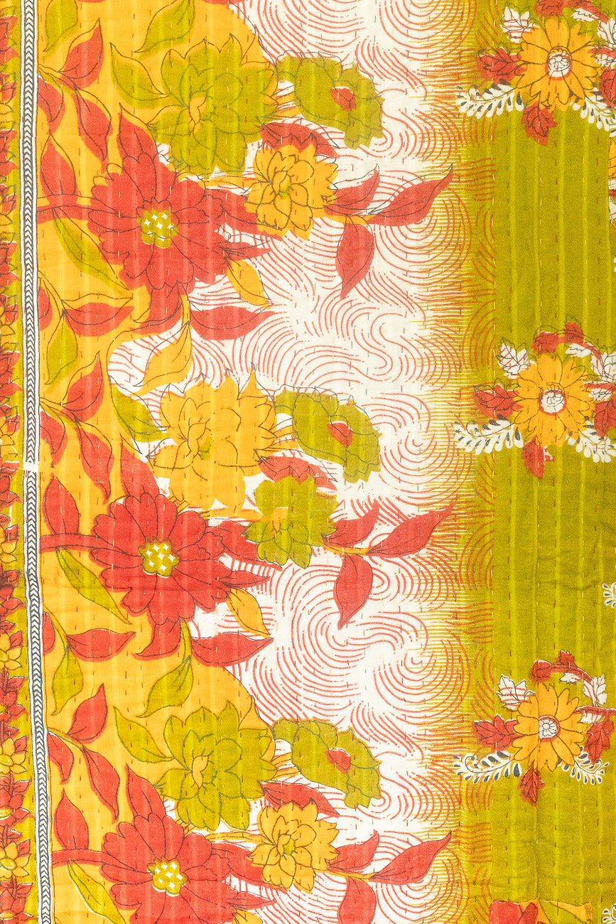 Gratitude Large Kantha Throw