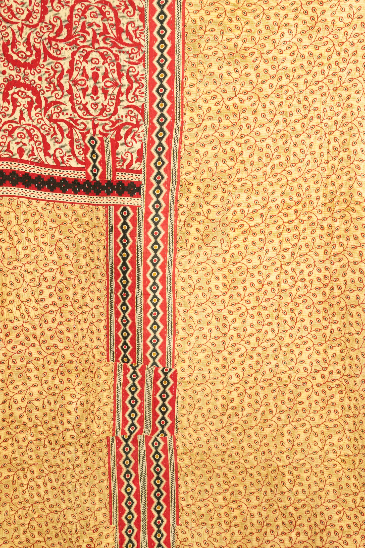 Grounded Large Kantha Throw Blanket