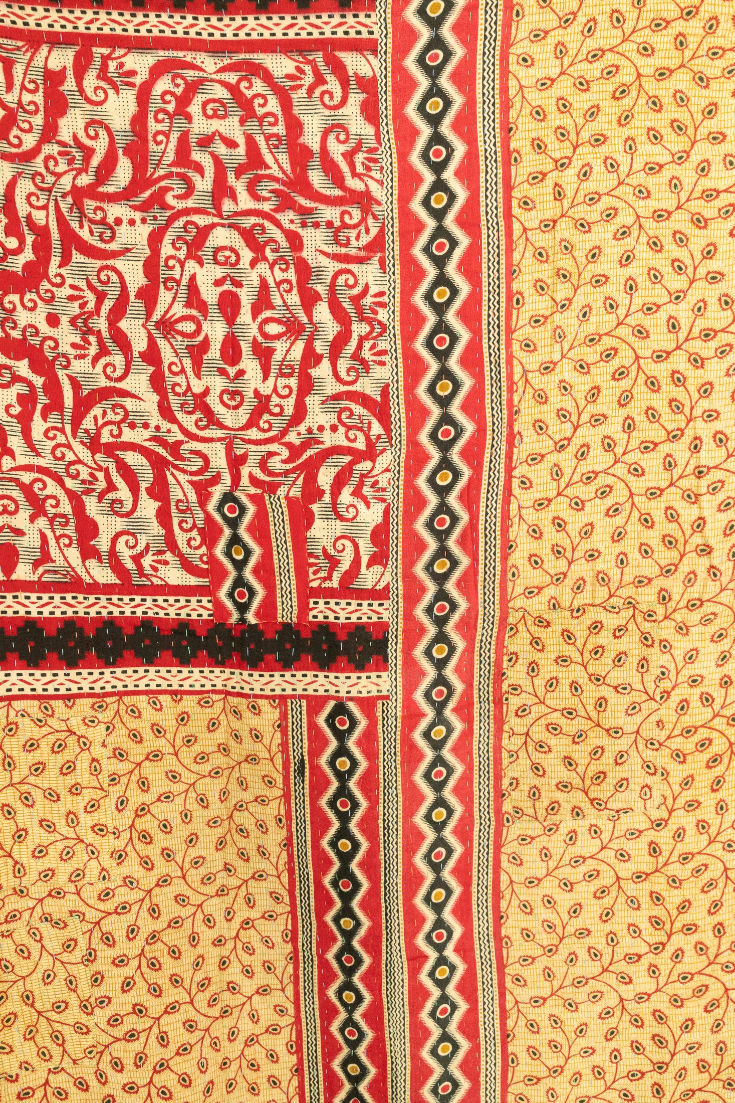 Grounded Large Kantha Throw Blanket