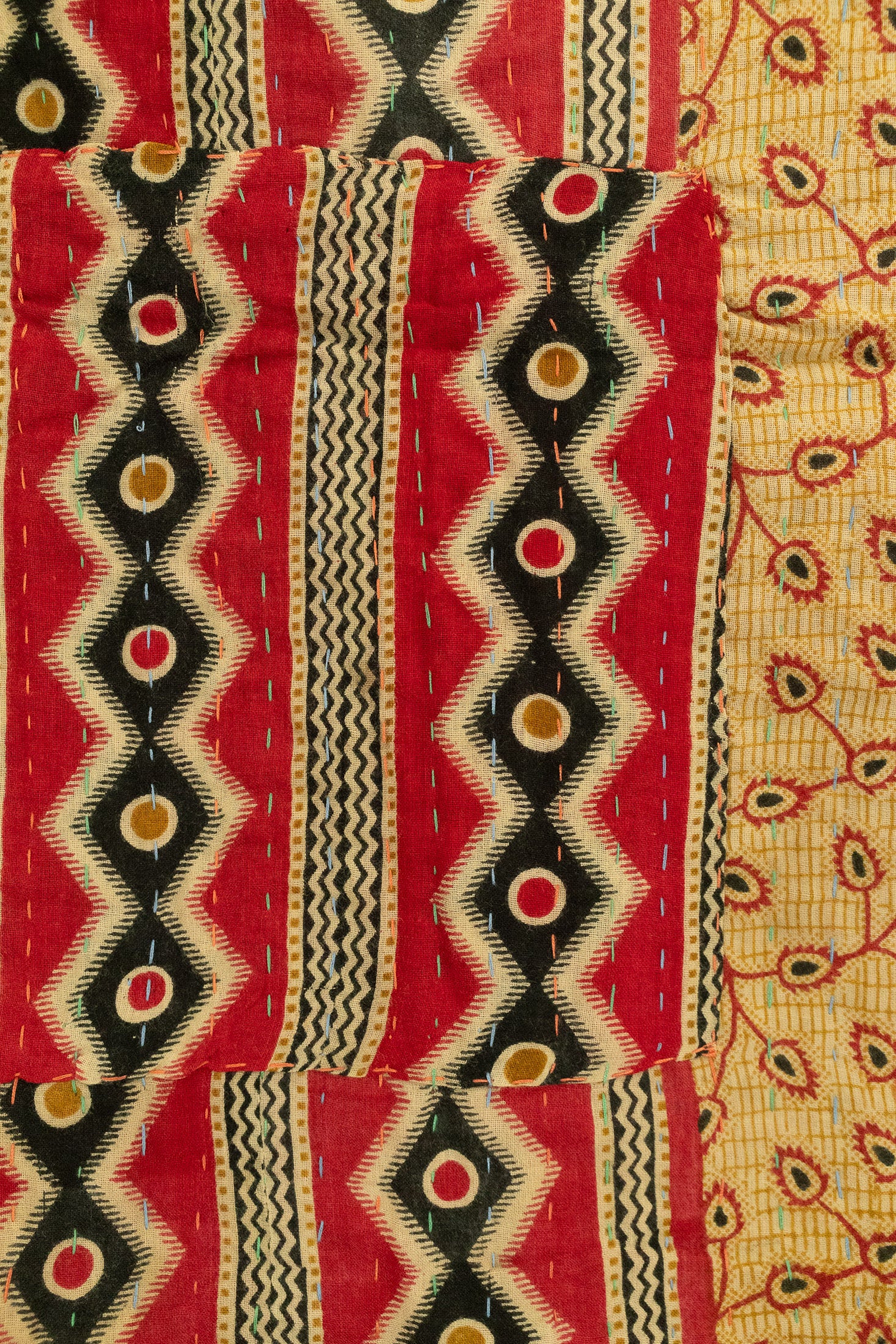 Grounded Large Kantha Throw Blanket
