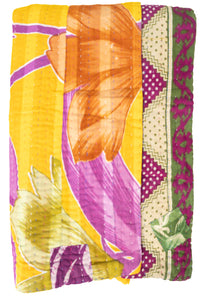 Happy Kantha Throw Blanket
