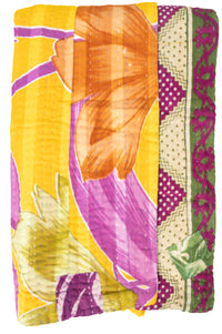 Happy Kantha Throw Blanket