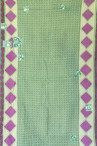 Happy Kantha Throw Blanket