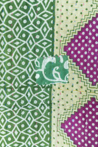 Happy Kantha Throw Blanket