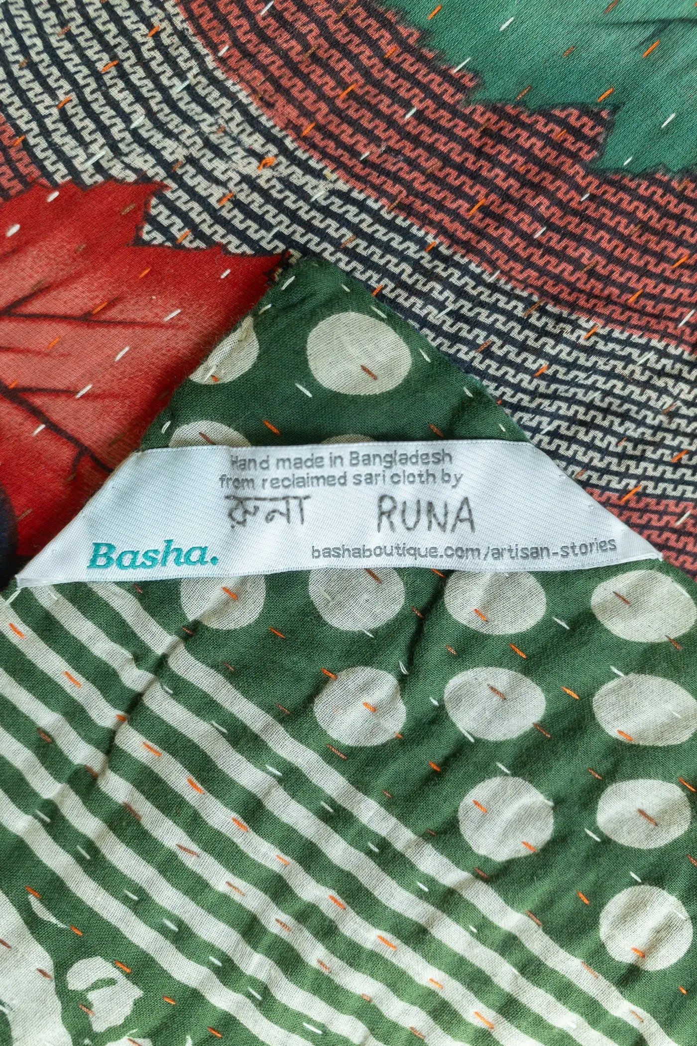 Harmony Kantha Throw Blanket