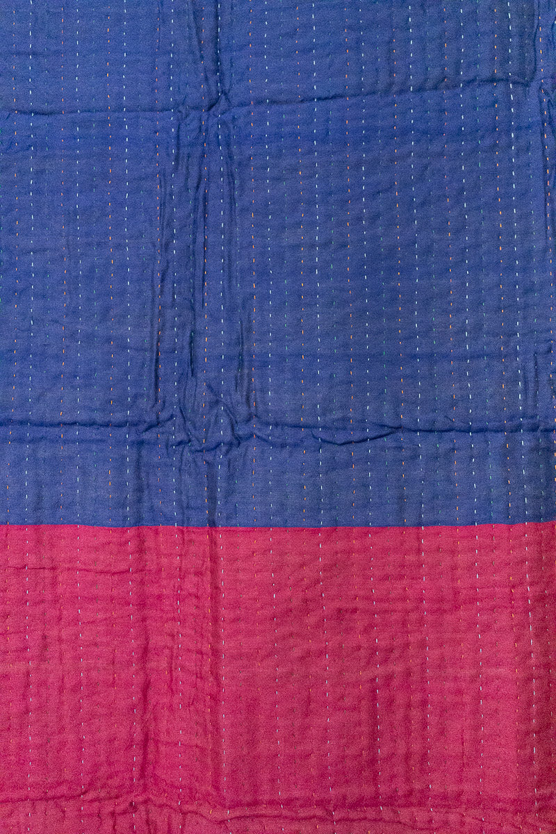 Harmony Silk Blend Kantha Throw