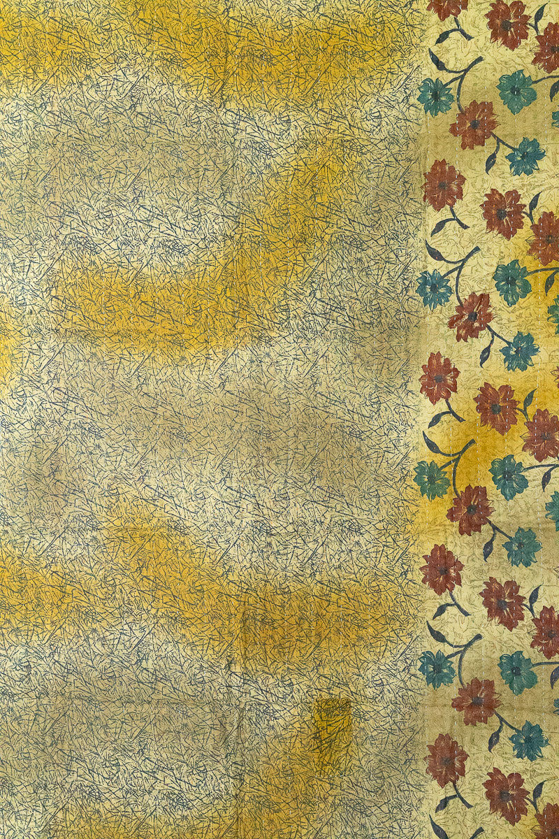 Harmony Silk Blend Kantha Throw