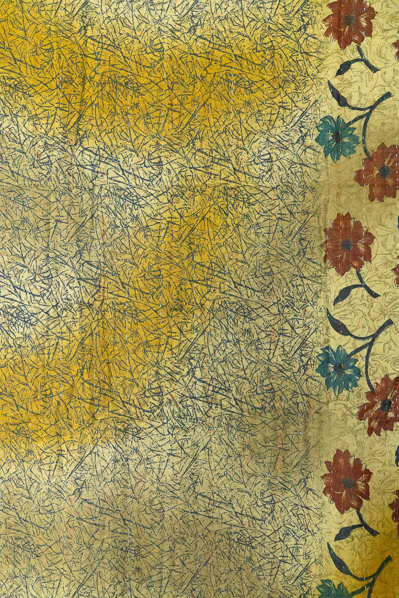 Harmony Silk Blend Kantha Throw