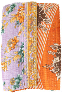 Harmony No. 1 Large Kantha Throw Blanket
