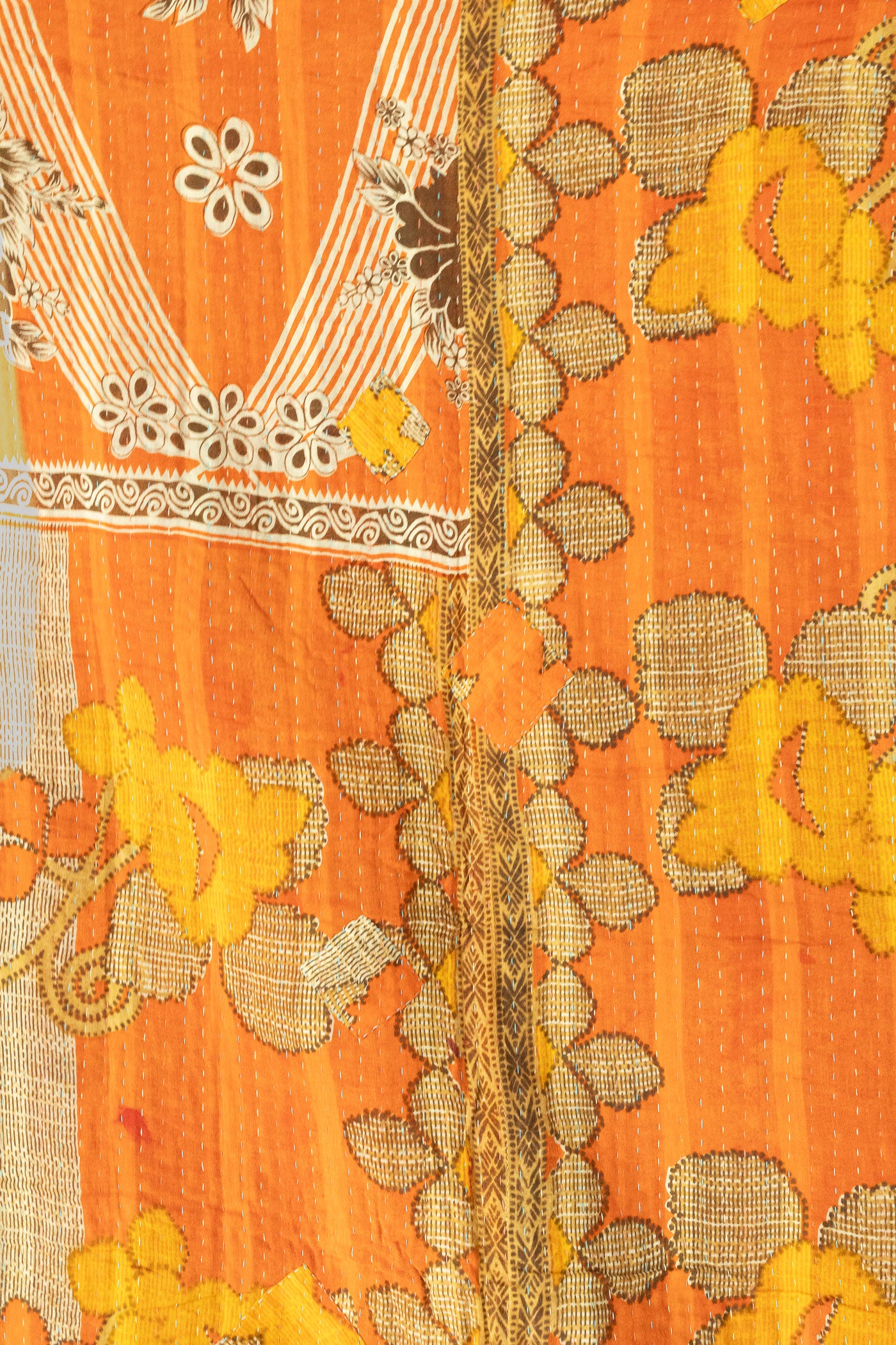 Harmony No. 1 Large Kantha Throw Blanket