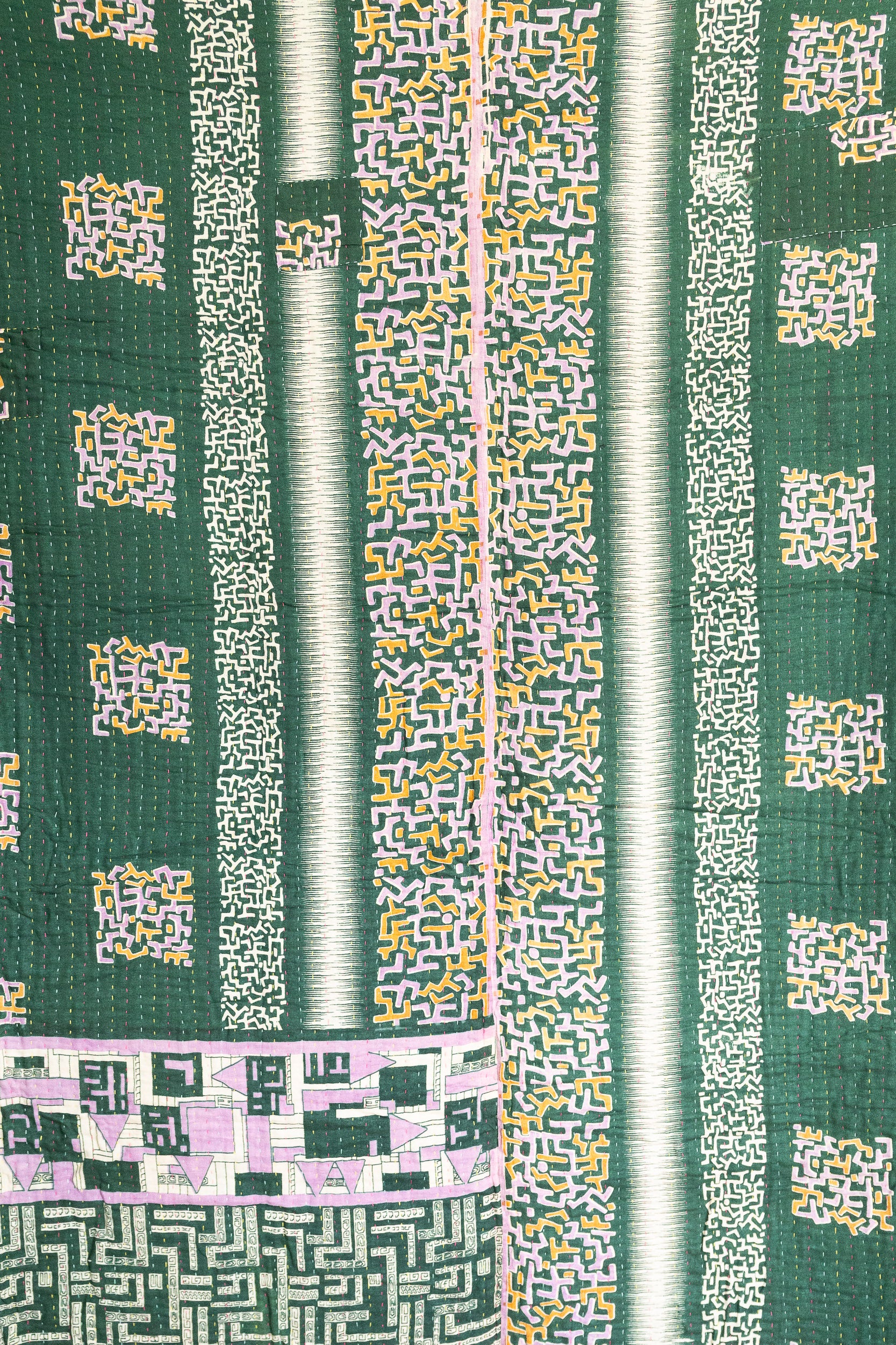 Harmony No. 4 Large Kantha Throw