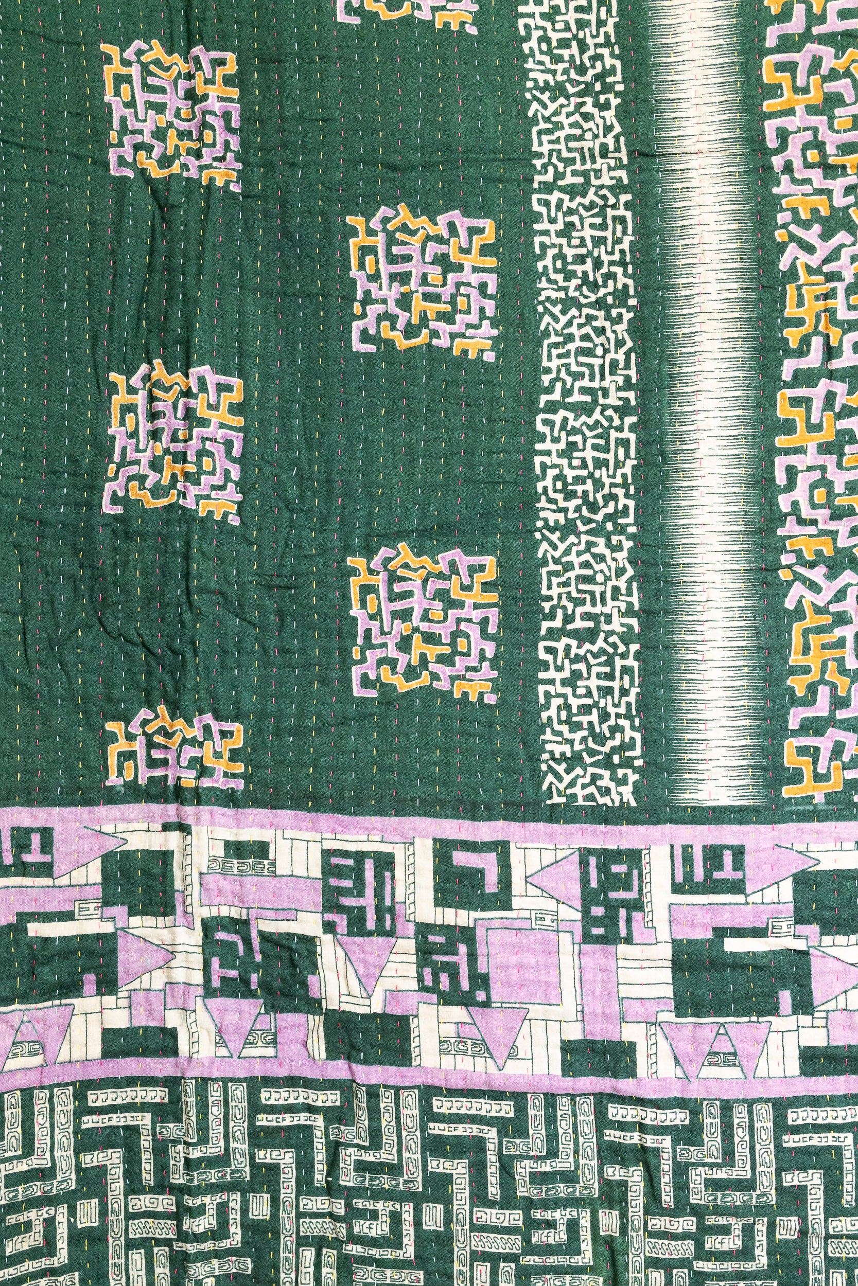 Harmony No. 4 Large Kantha Throw