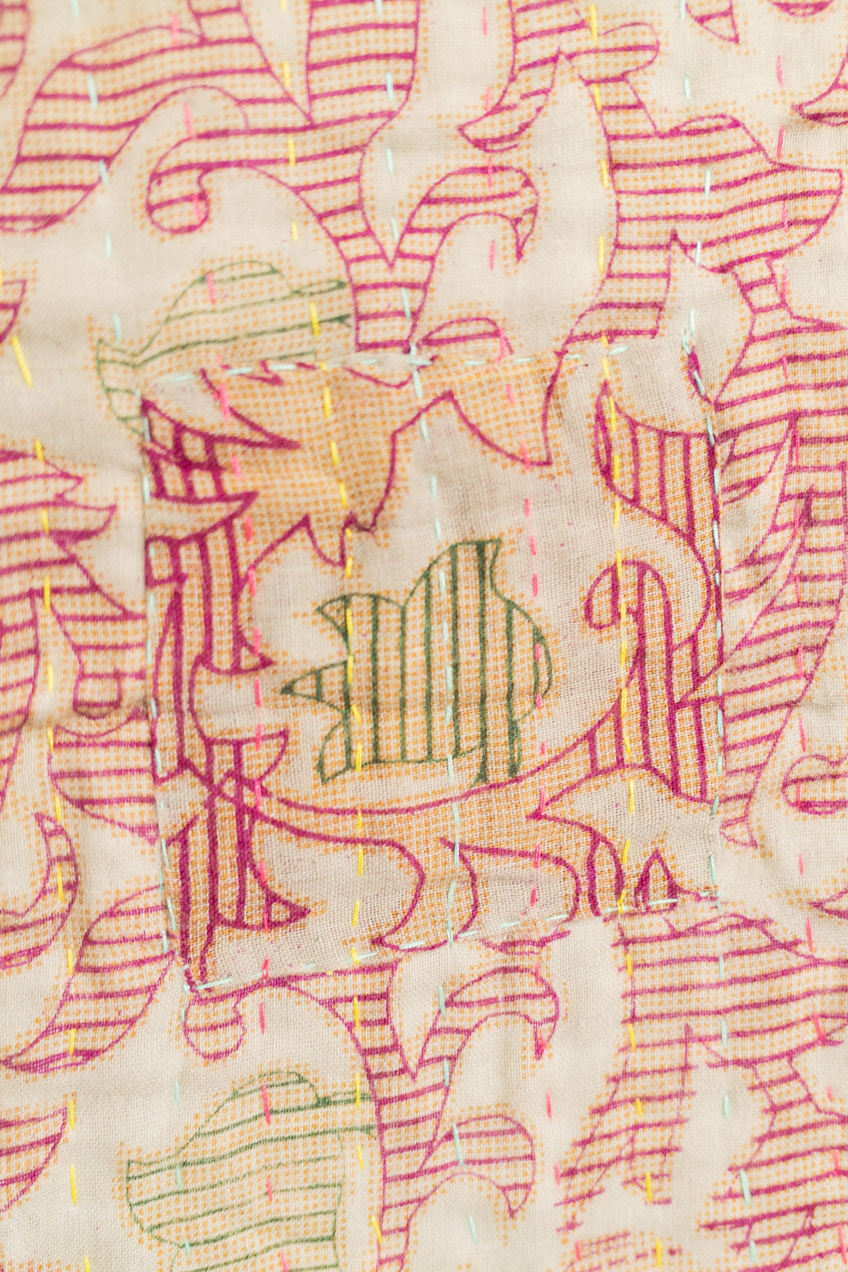 Harmony No. 4 Large Kantha Throw
