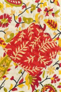 Harvest No. 3 Large Kantha Throw Blanket