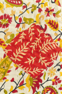 Harvest No. 3 Large Kantha Throw Blanket