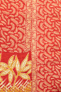 Harvest No. 3 Large Kantha Throw Blanket