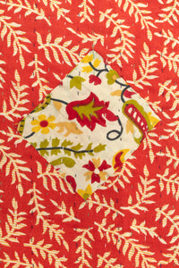 Harvest No. 3 Large Kantha Throw Blanket