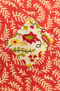 Harvest No. 3 Large Kantha Throw Blanket