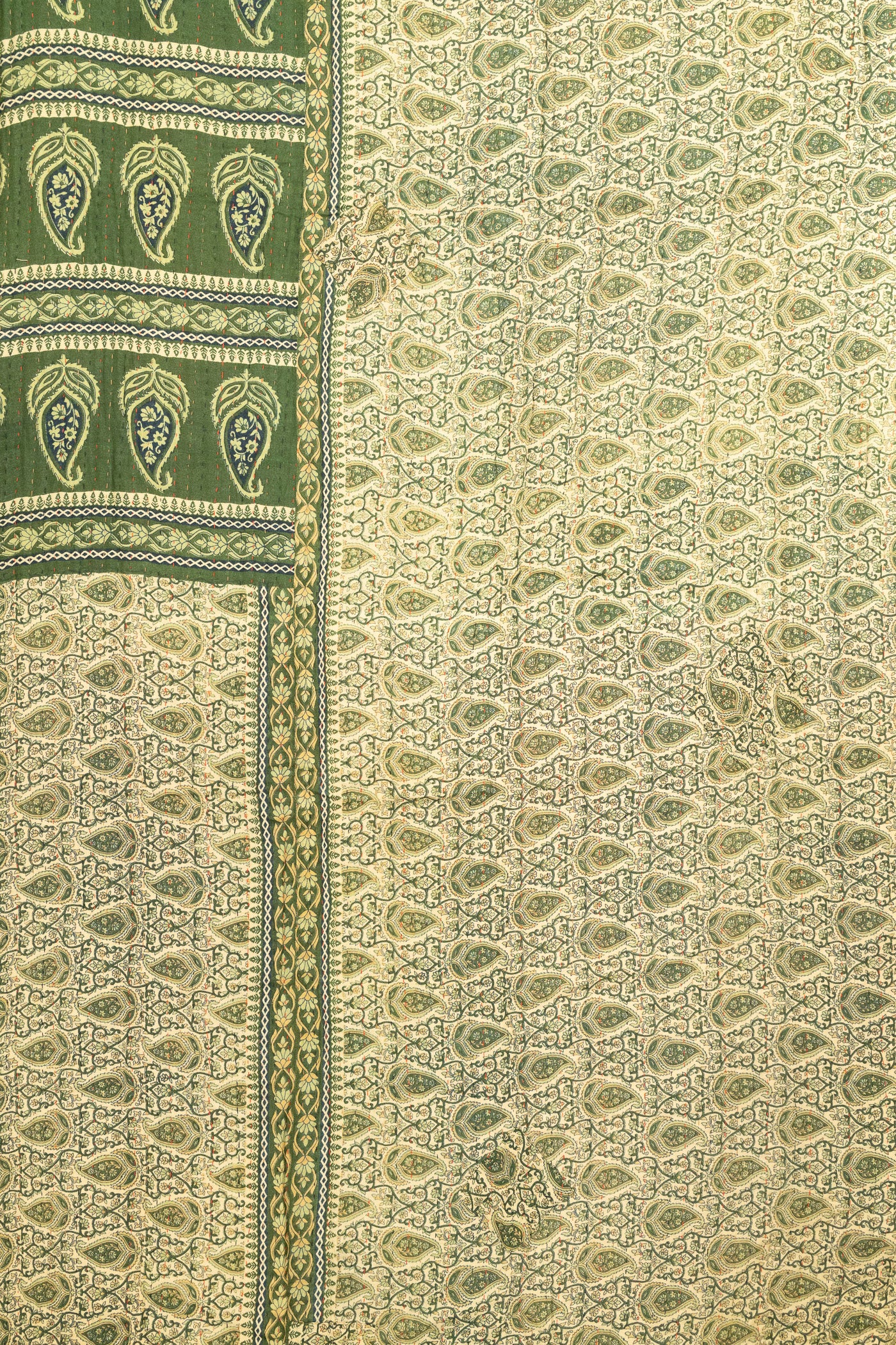Harvest No. 4 Large Kantha Throw Blanket