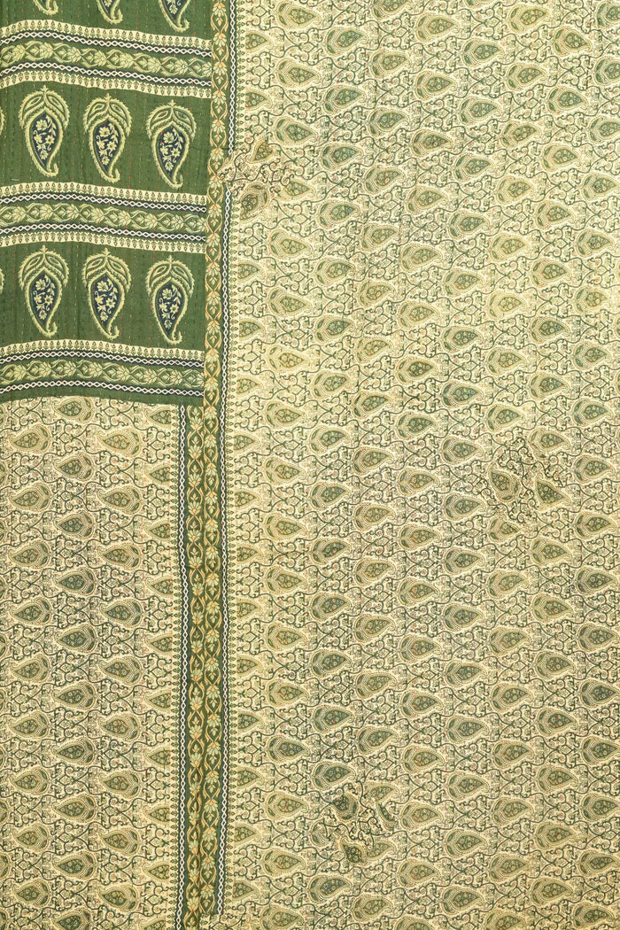 Harvest No. 4 Large Kantha Throw Blanket