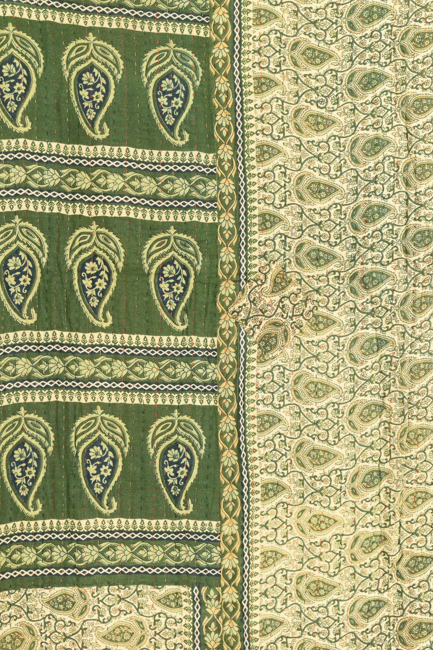 Harvest No. 4 Large Kantha Throw Blanket