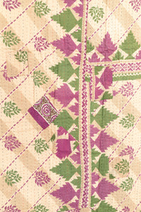 Harvest No. 4 Large Kantha Throw Blanket