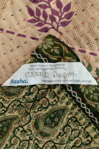 Harvest No. 4 Large Kantha Throw Blanket