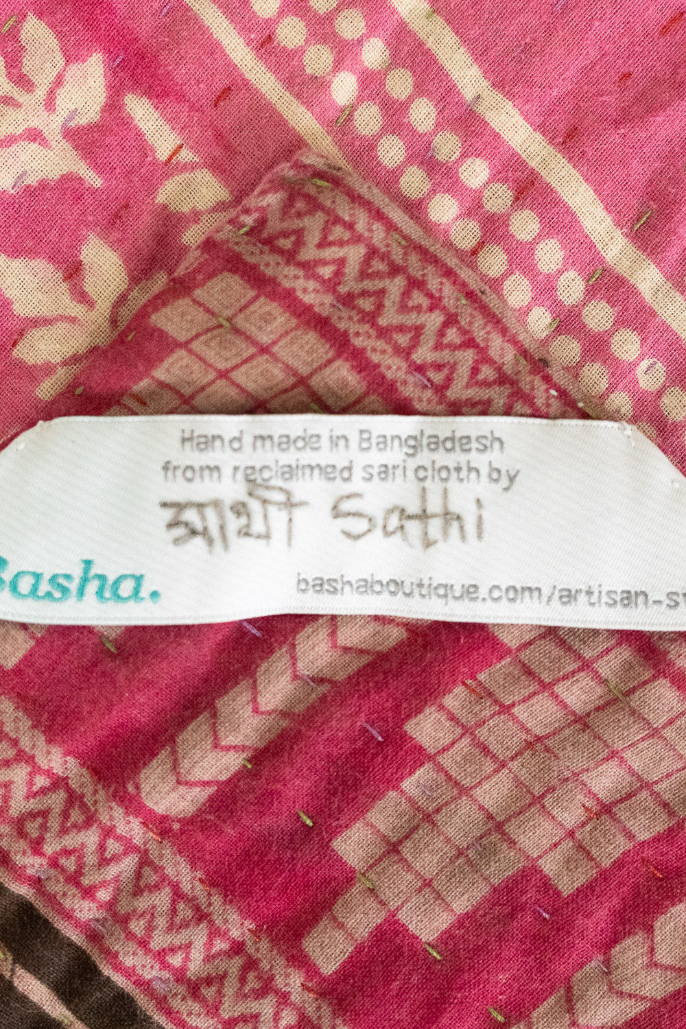 Heart No. 4 Kantha Baby Blanket