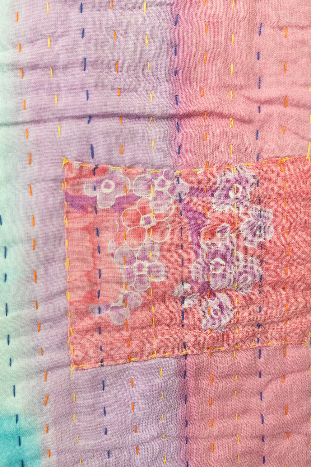 Heart No. 5 Kantha Baby Blanket