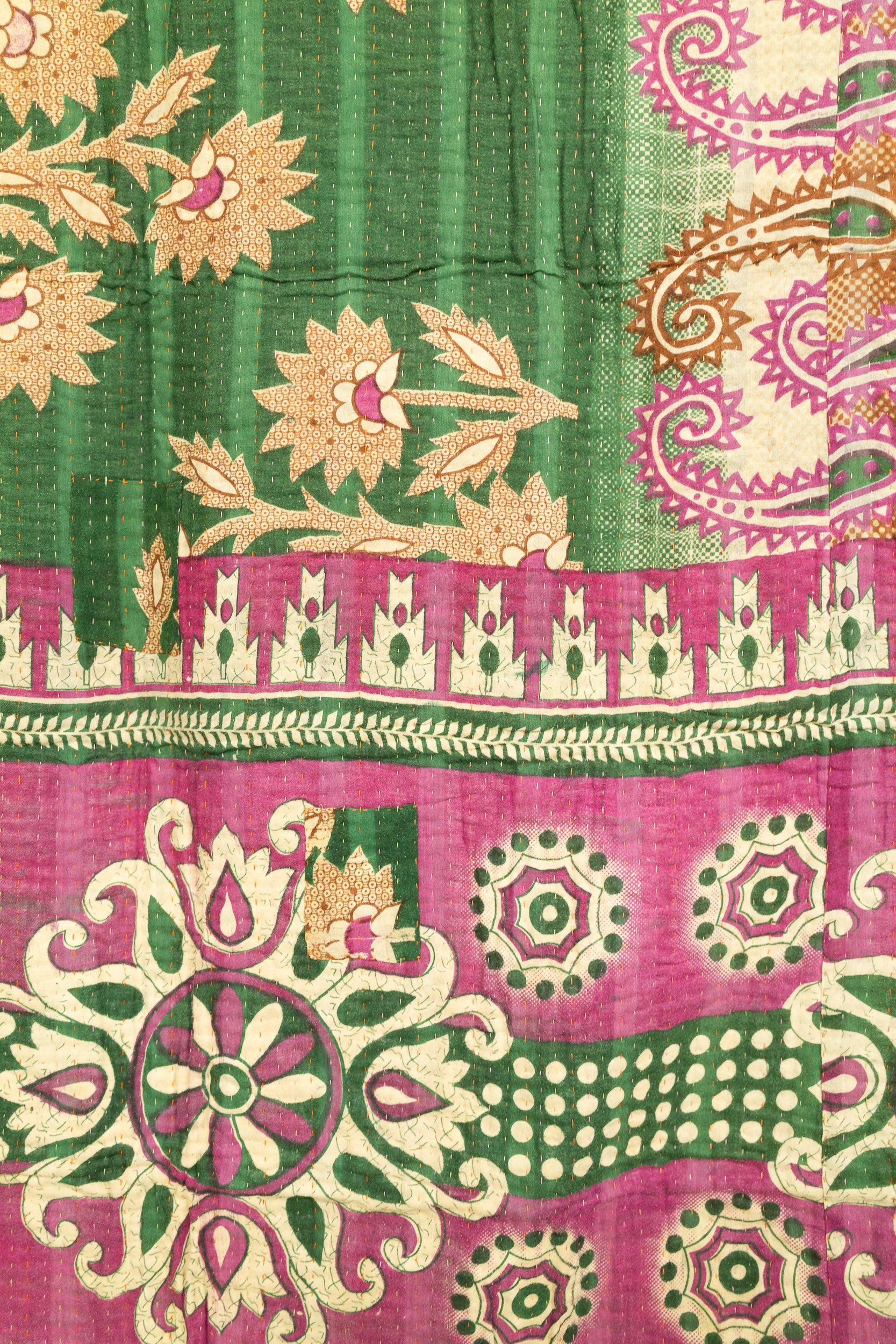 Heartfelt Kantha Throw