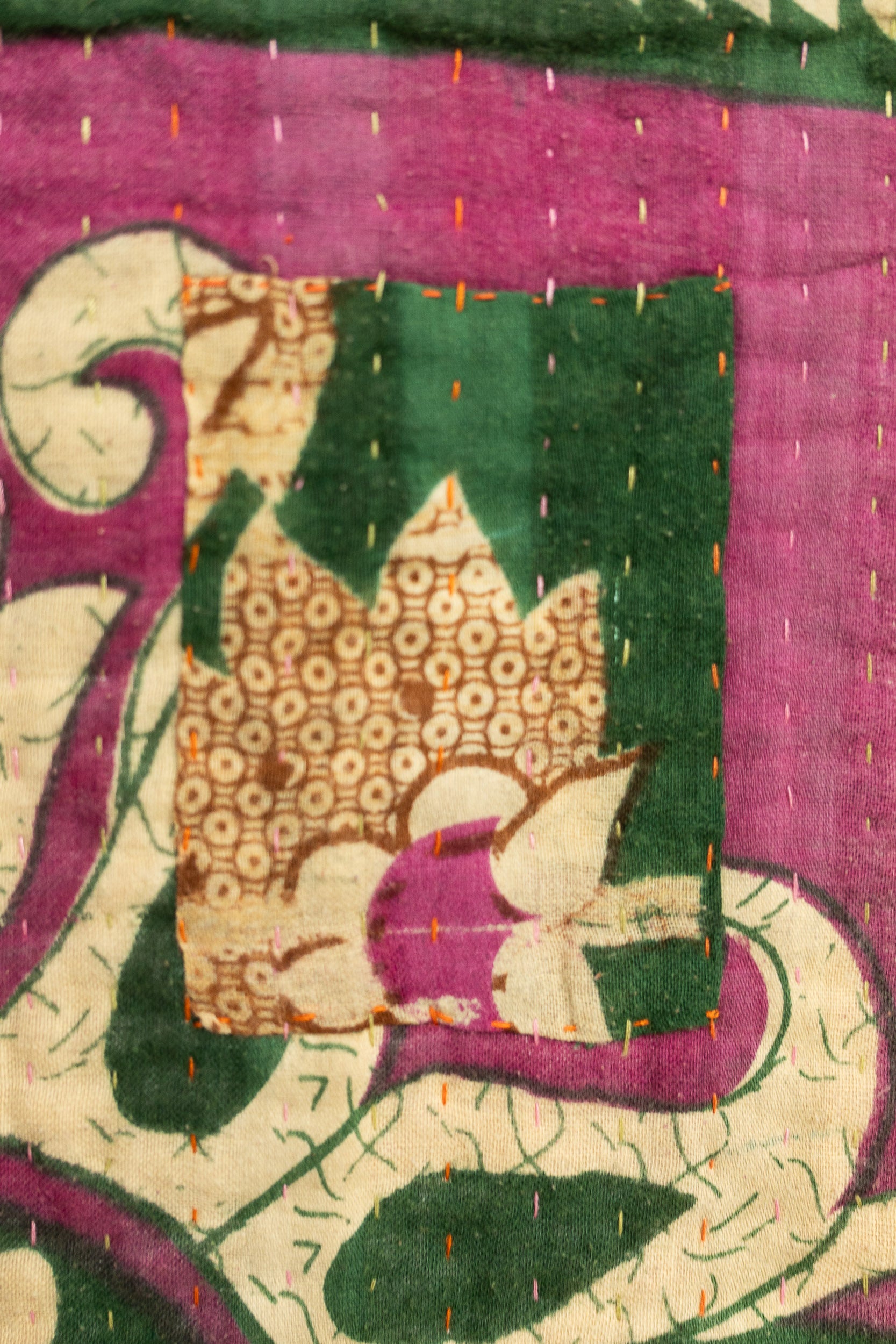 Heartfelt Kantha Throw