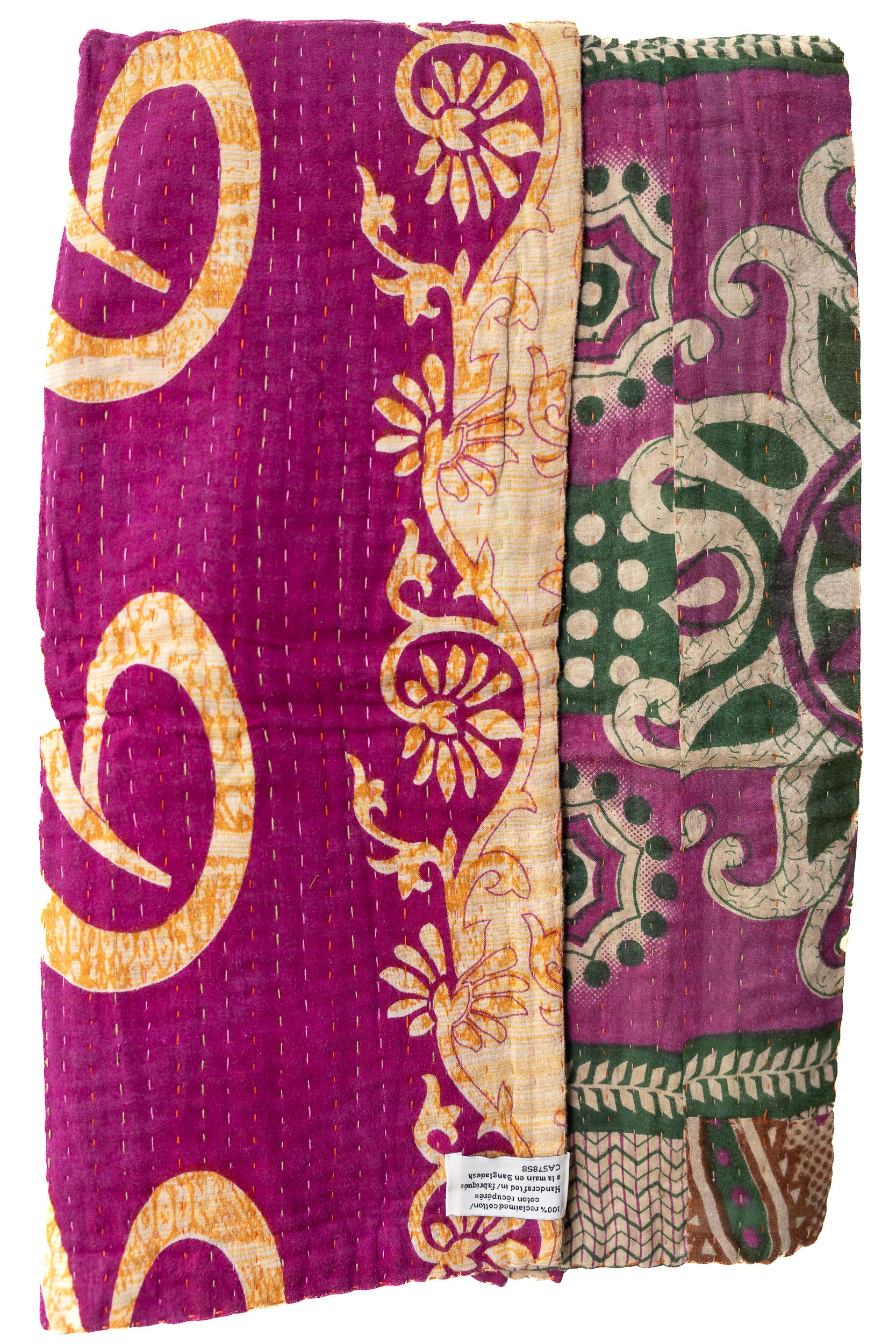 Heartfelt Kantha Throw