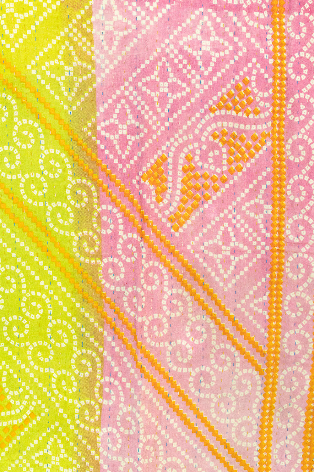 Heartfelt Kantha Throw