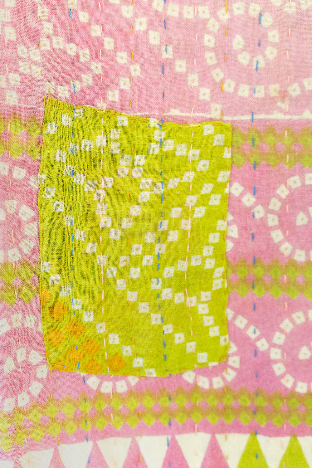 Heartfelt Kantha Throw