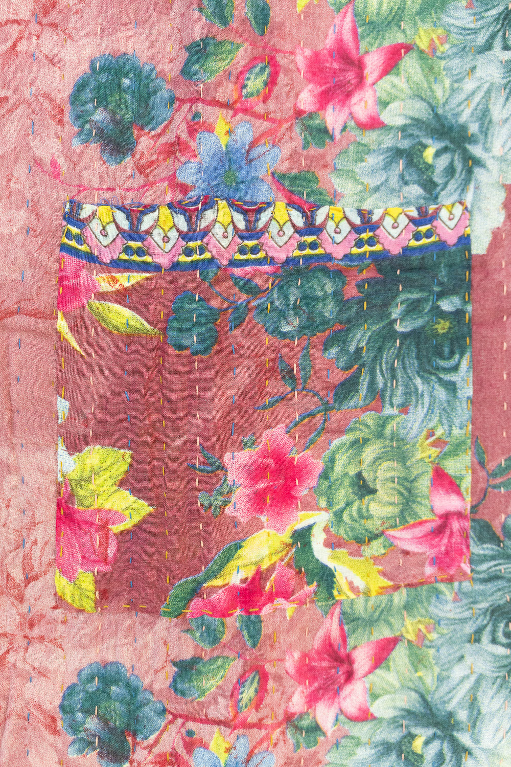 Heartfelt Kantha Throw