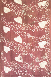 Heartfelt Kantha Throw Blanket