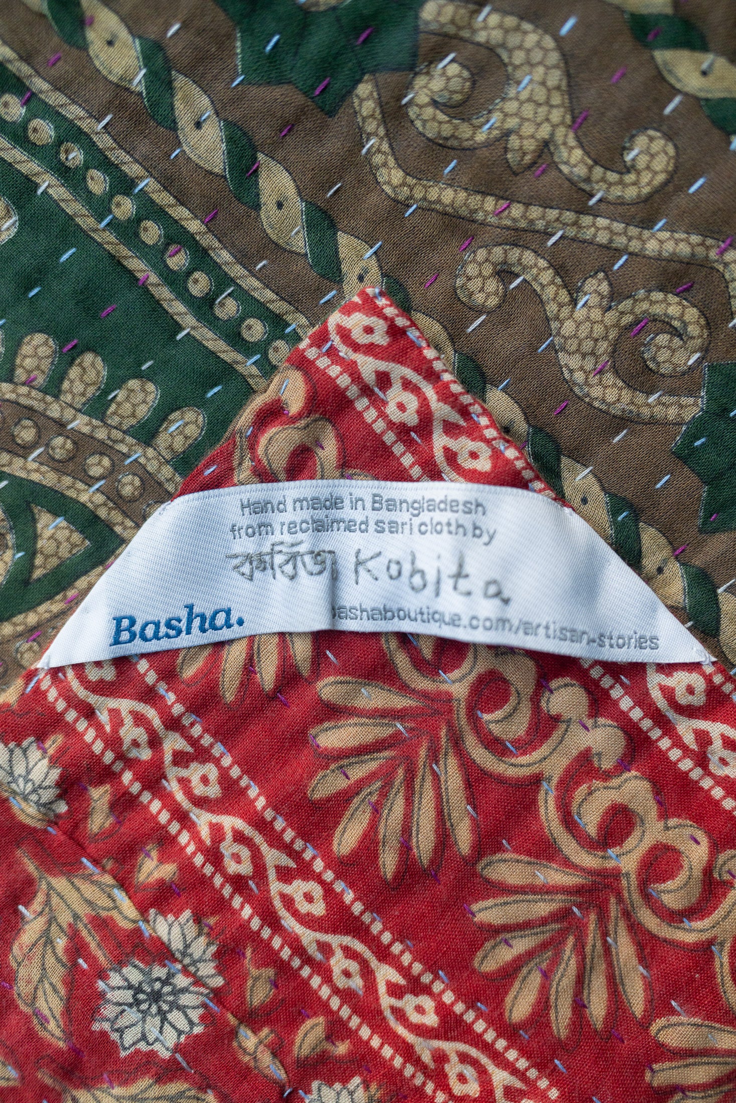 Hearth Holiday Kantha Blanket