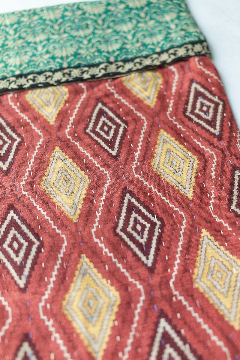 Kantha Holiday Stocking - Hearth No. 17