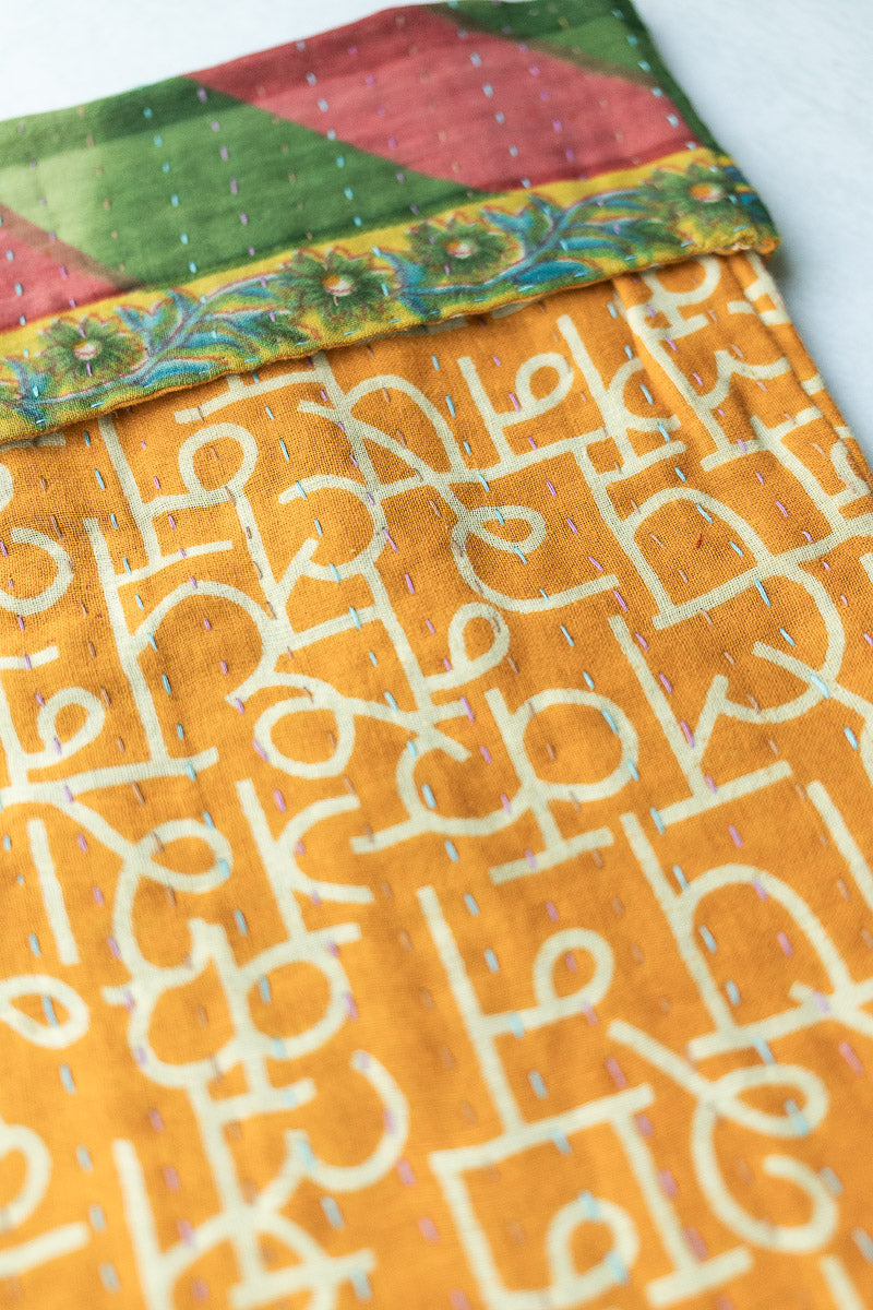 Kantha Holiday Stocking - Hearth No. 8