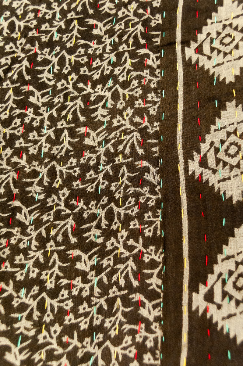 Hearthside Kantha Throw