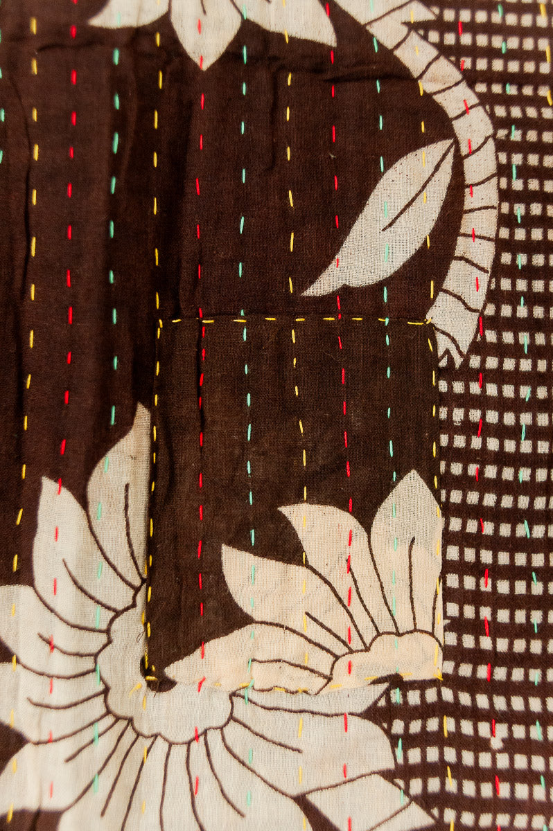 Hearthside Kantha Throw