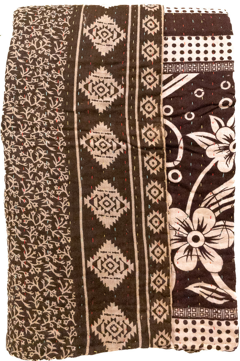 Hearthside Kantha Throw