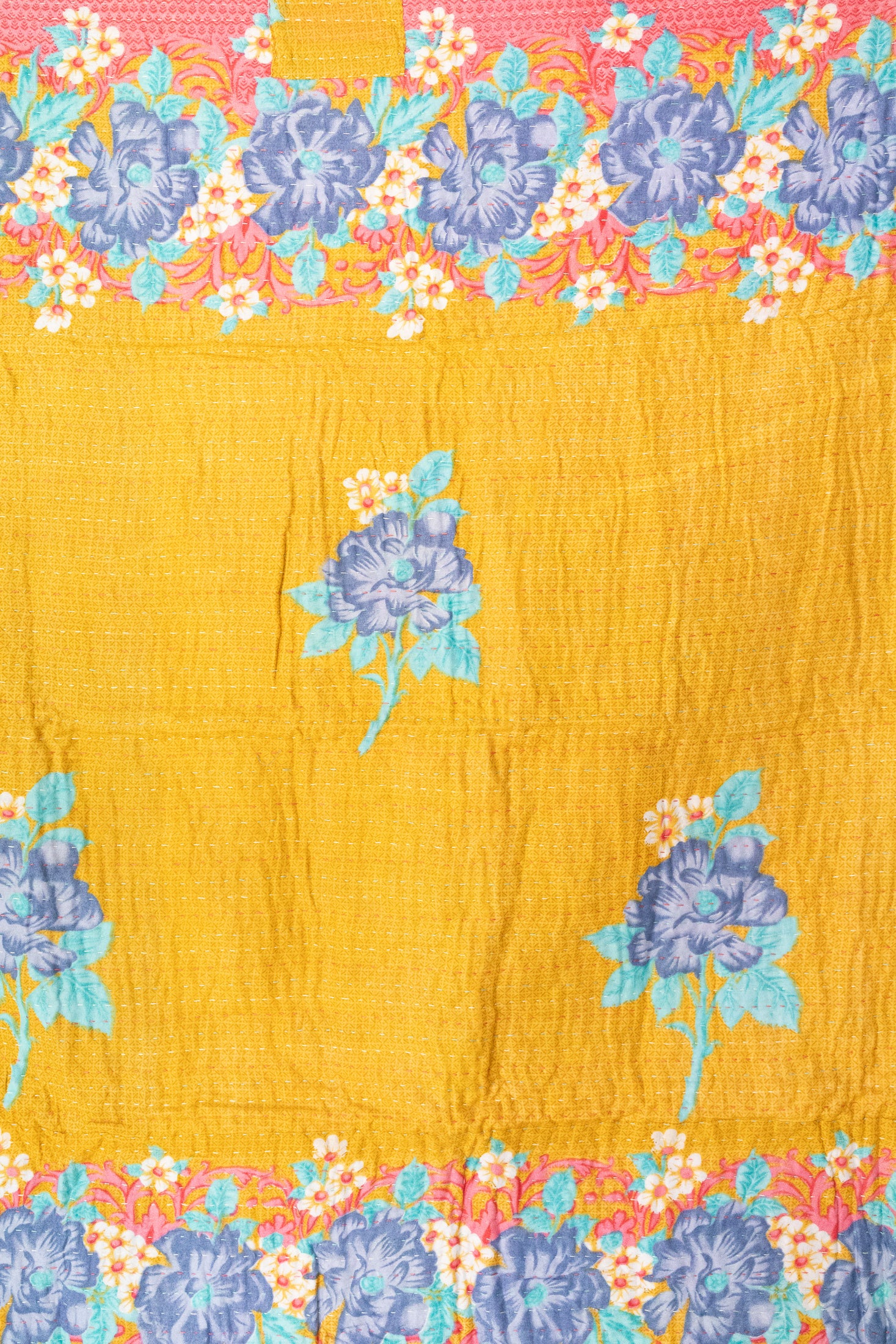 Heart No. 2 Mini Kantha Blanket