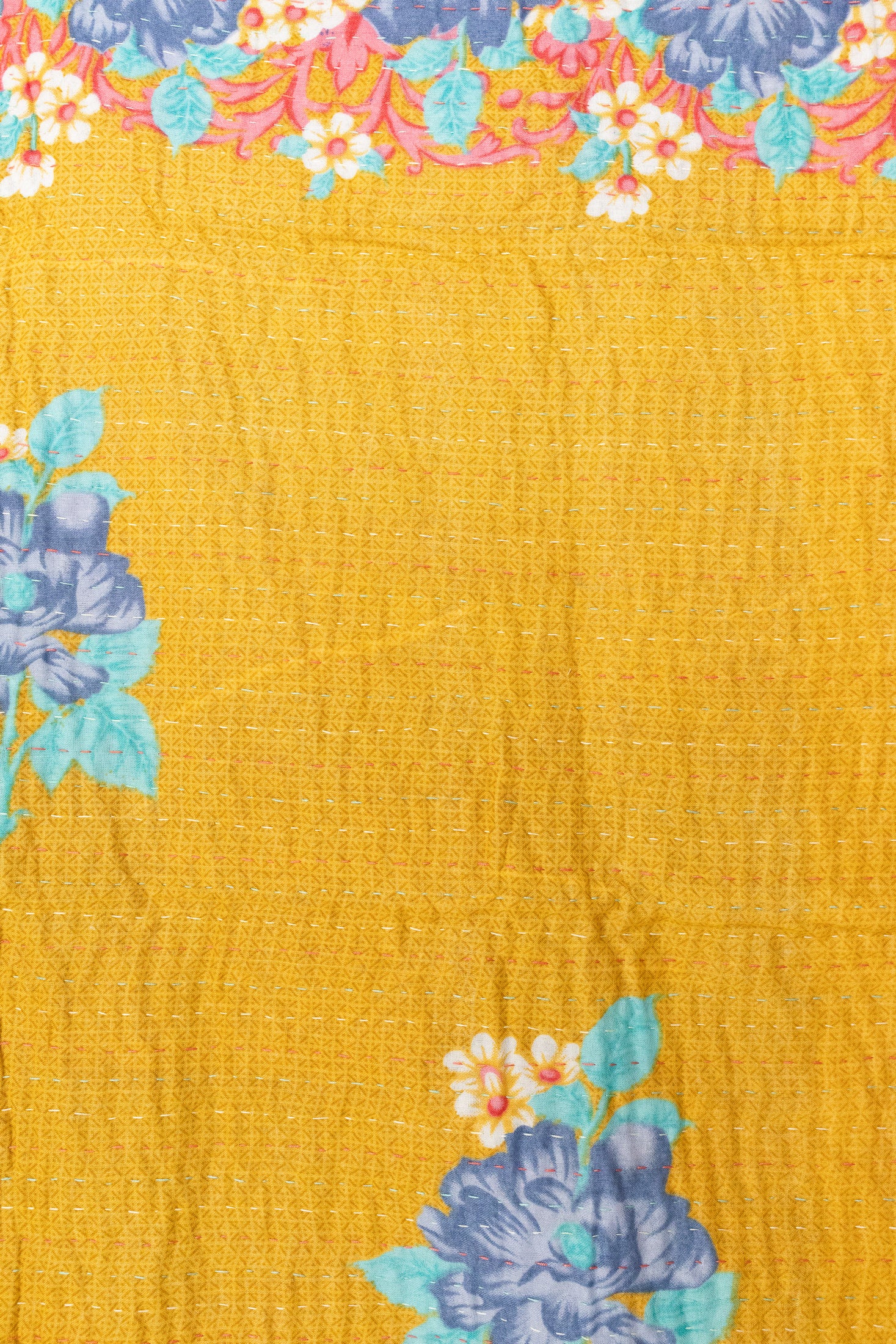 Heart No. 2 Mini Kantha Blanket