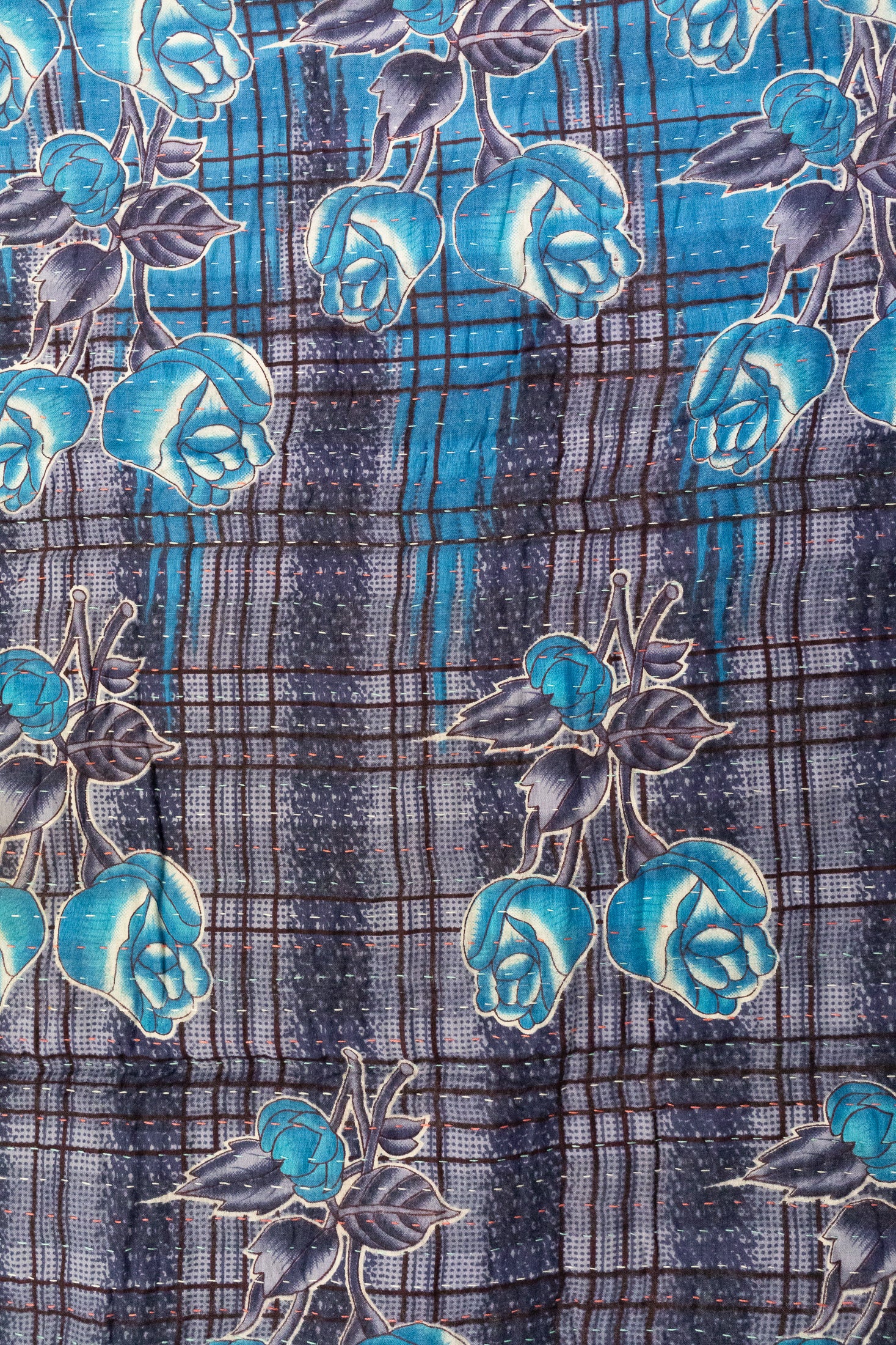 Heart No. 2 Mini Kantha Blanket