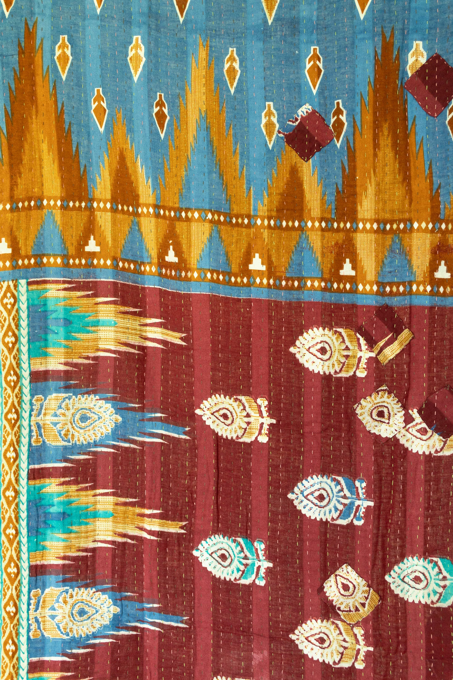 Held Kantha Throw